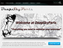 Tablet Screenshot of deepskyparts.com